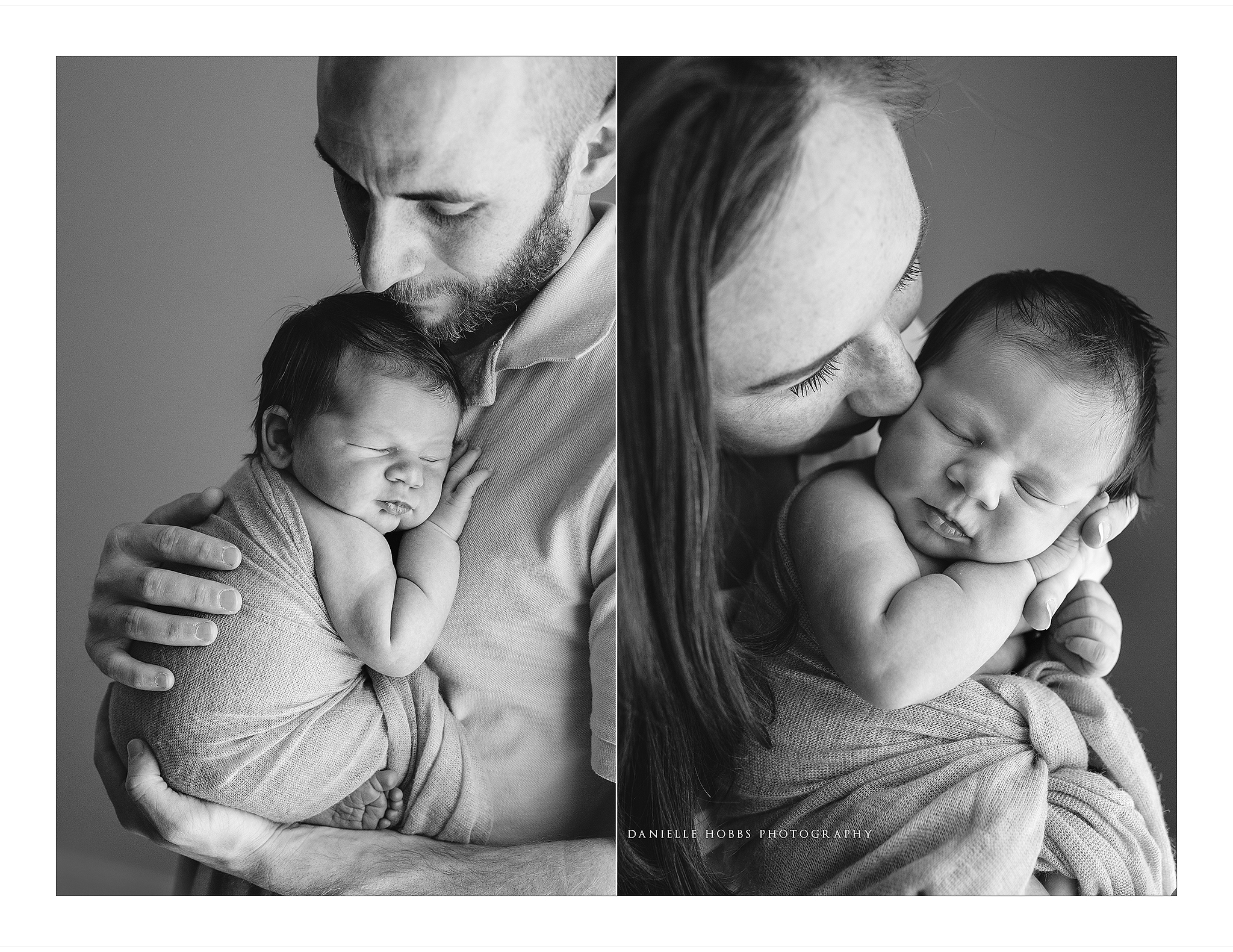 Mom and Dad holding baby Bristow VA