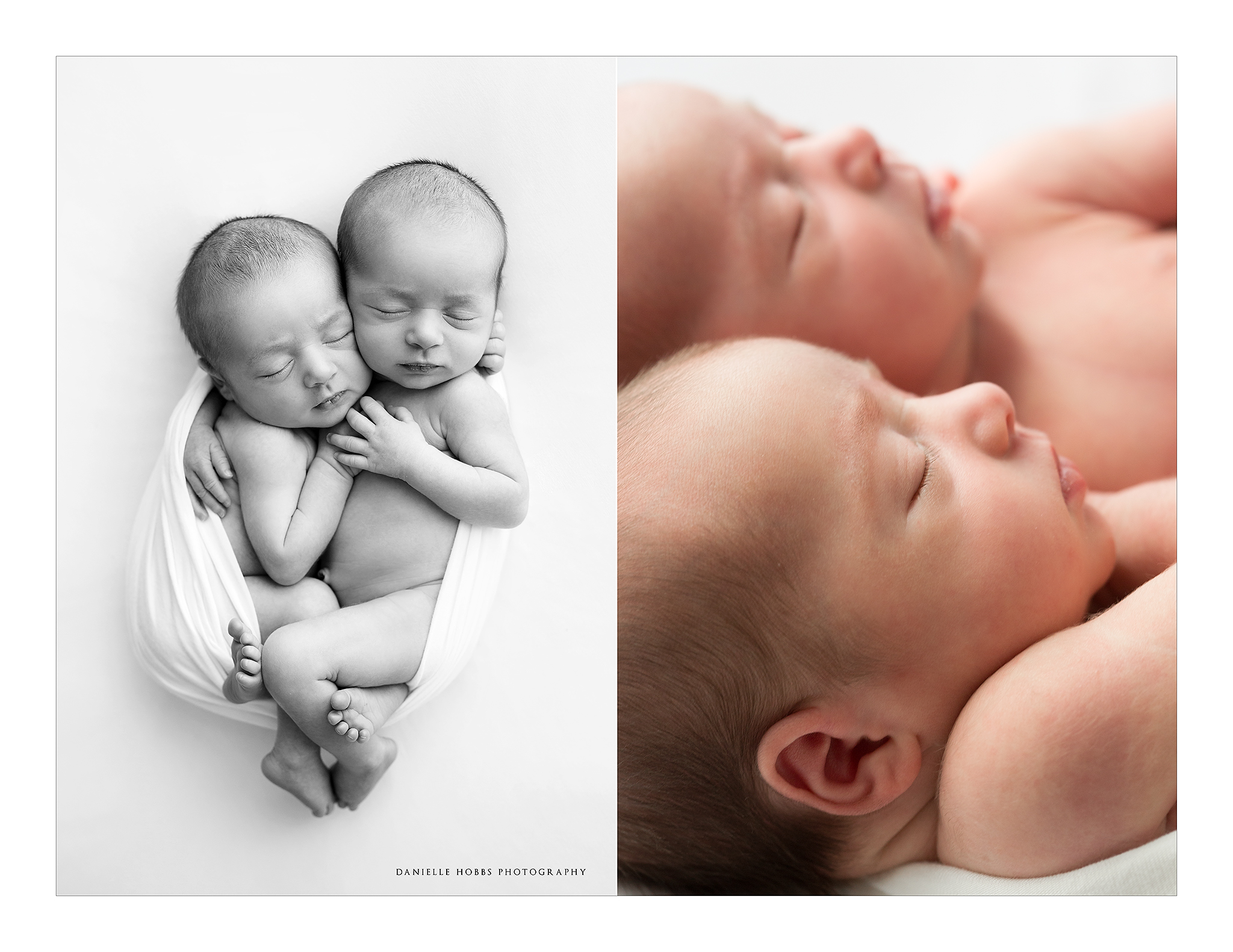 Twin sisters newborn pictures Washington DC