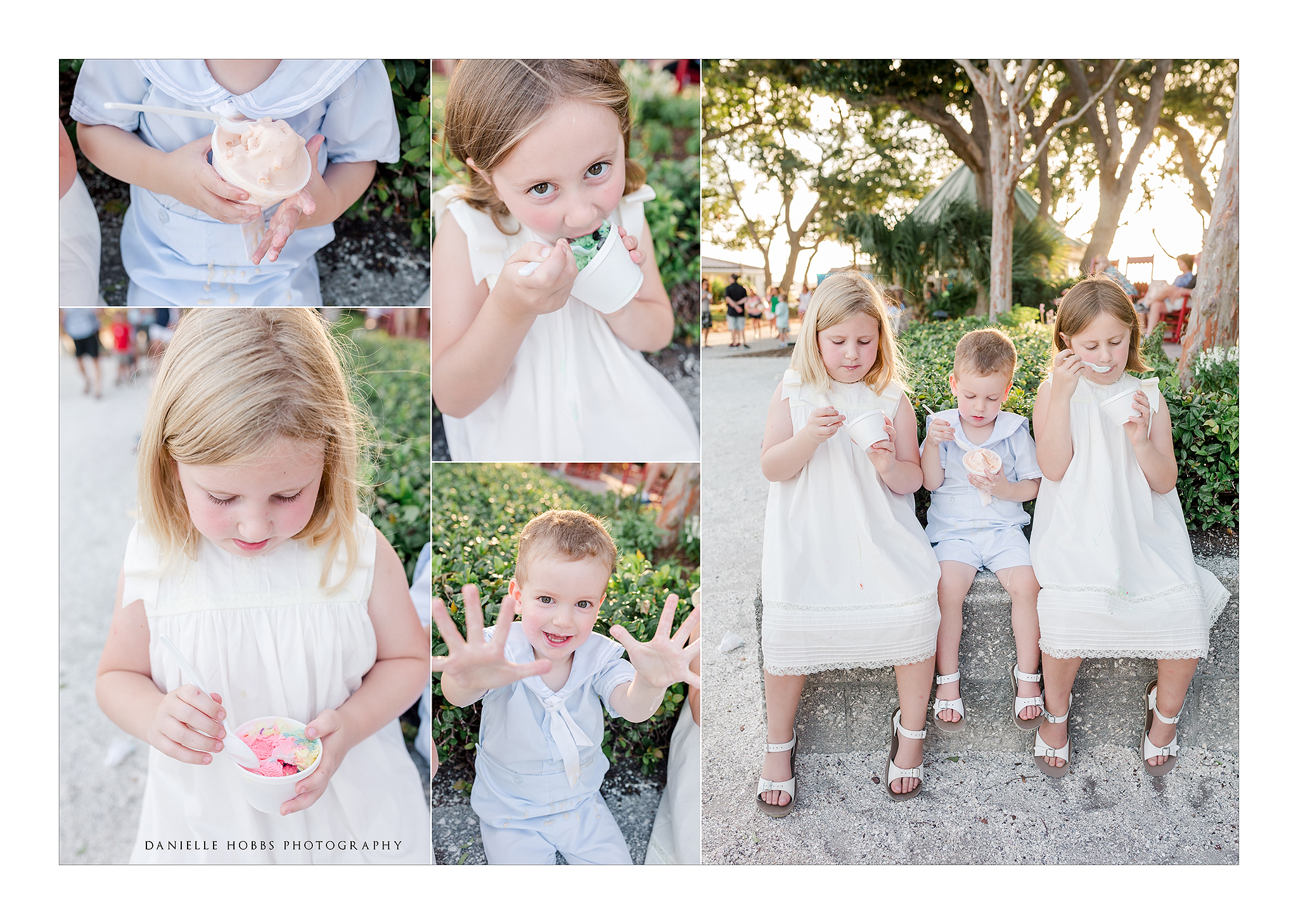 kids eating ice cream at Sea Pines Resort