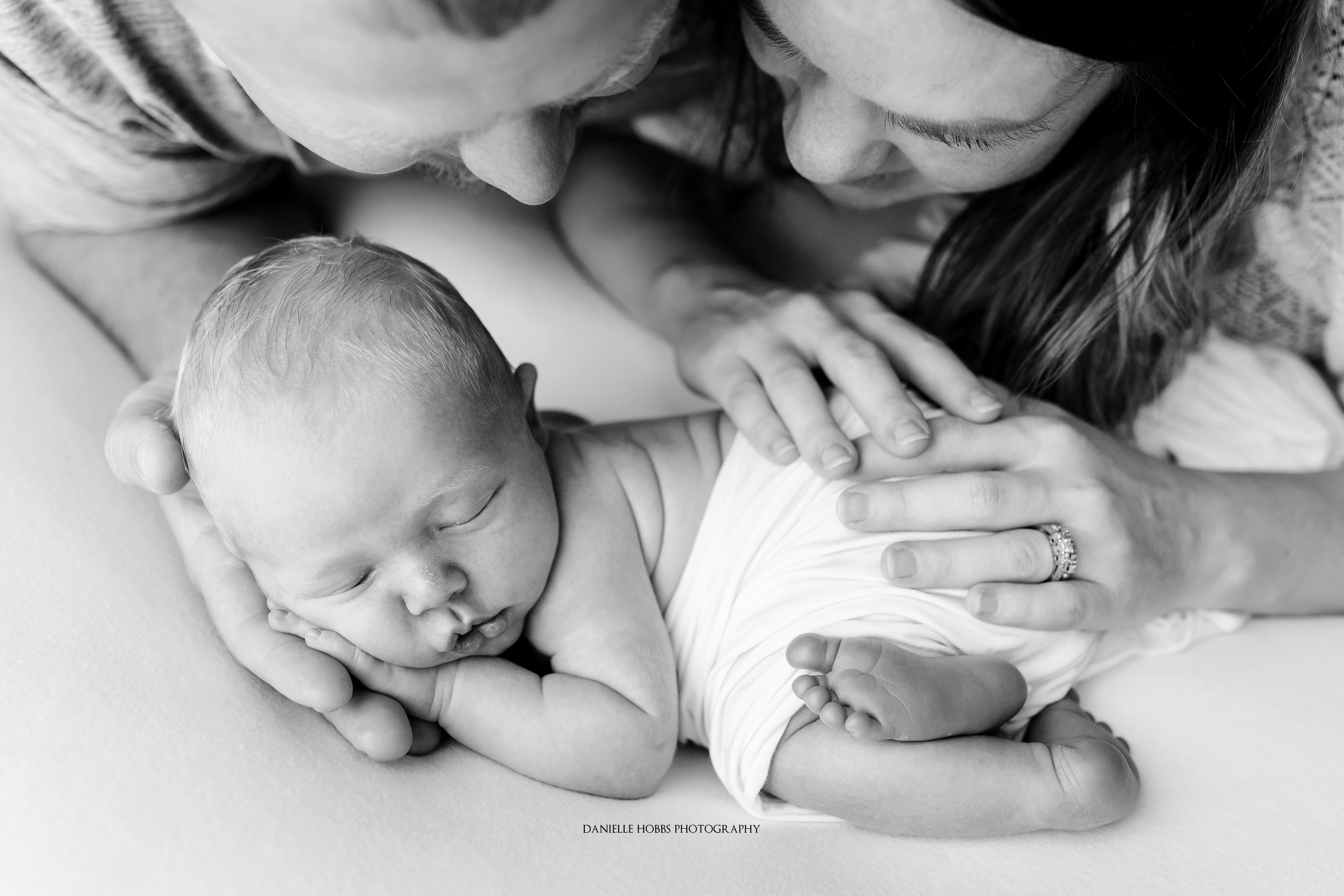 Blonde Newborn Baby Gainesville Virginia Newborn Photographer