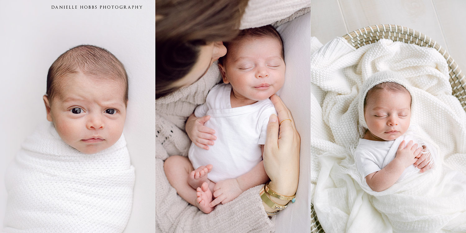 simple newborn pictures in studio best washington dc newborn photographer
